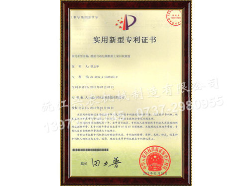 包裝機(jī)的上果回收裝置 包裝機(jī)的上果回收裝置